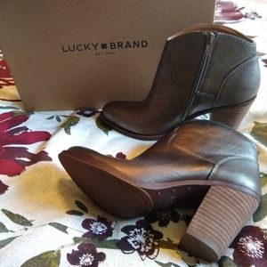 Pewter boots new from Lucky brand
